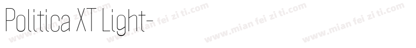 Politica XT Light字体转换